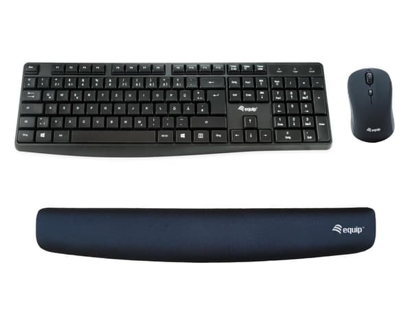 Udstyr tastatur håndledsstøtte memory skum sort