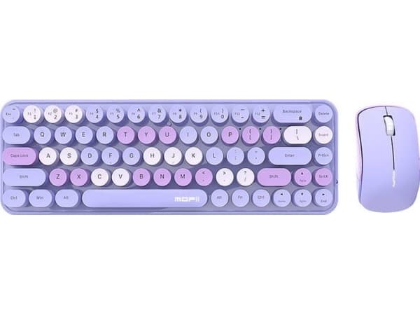 Trådlöst tangentbord + mus MOFII Bean 2.4G (lila)