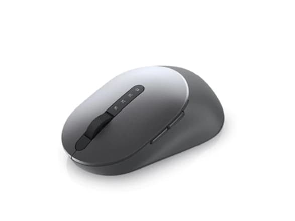 Dell MS5320W - Mus - optisk - 7 knappar - trådlös - 2.4 GHz, Bluetooth 5.0 - Titan gray - med 3 års avancerad utbytesservice