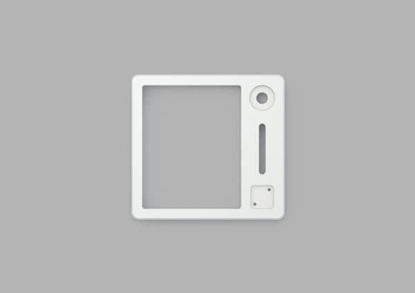 Glorious PC Gaming Race GLO-ACC-NP-TF-EW, Numpad top frame, Gjuten aluminium, Vit