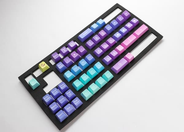 Ducky Azure, tastaturdeksel, ABS, flerfarget