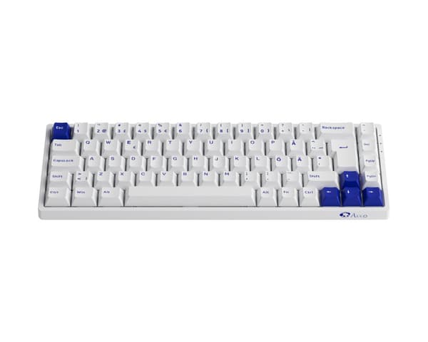 3068B Blue/White ISO Trådløs Tastatur [Akko CS Jelly Black]