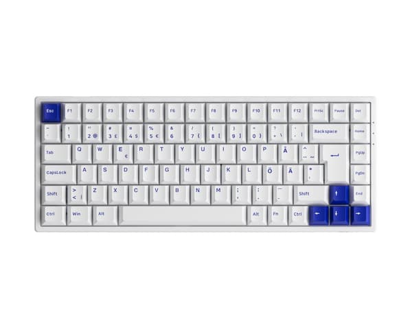 3084B Blue/White ISO Langaton Pelinäppäimistö [Akko CS Jelly Black]