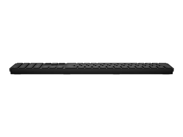 HP 450 - Tangentbord - programmerbar - 100% - full size - trådlös - 2.4 GHz - AZERTY - belgisk - svart