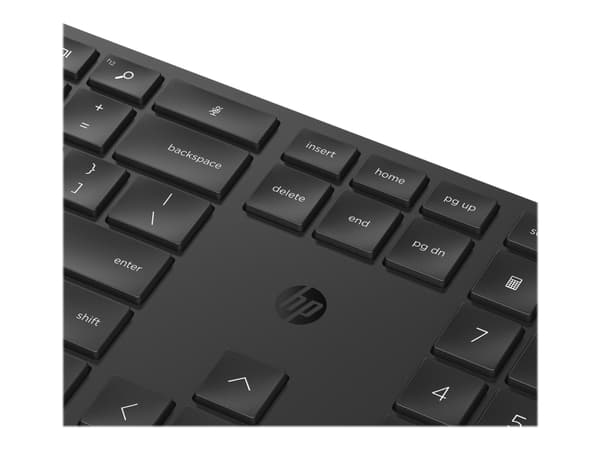 HP 650 - Tastatur- og mussett - trådløs - Italiensk - svart