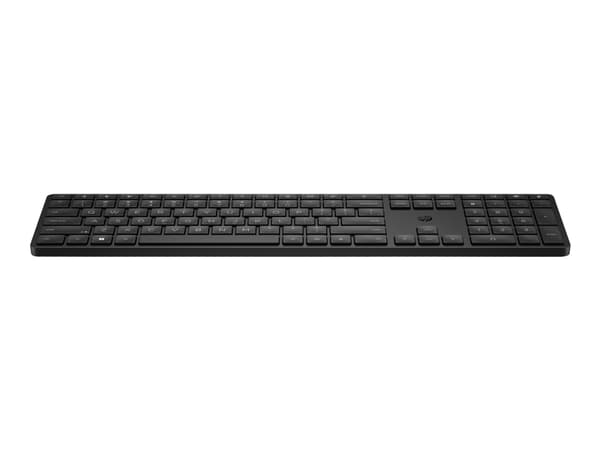 HP 450 - Tangentbord - programmerbar - 100% - full size - trådlös - 2.4 GHz - brittisk - svart