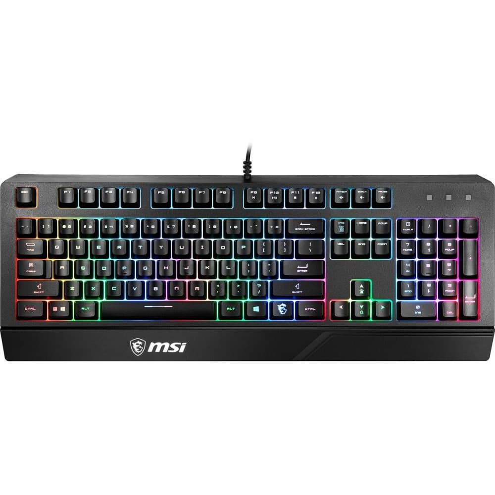 Gaming Tangentbord/ OR: Speltangentbord MSI Vigor GK20 Qwerty Spanska Svart LED RGB