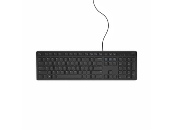Dell KB216 - Tastatur - USB - QWERTY - US International - svart - løsvekt - for Alienware 13 R2; Inspiron 3459; Latitude 34XX, 35XX; OptiPlex 30XX, 5