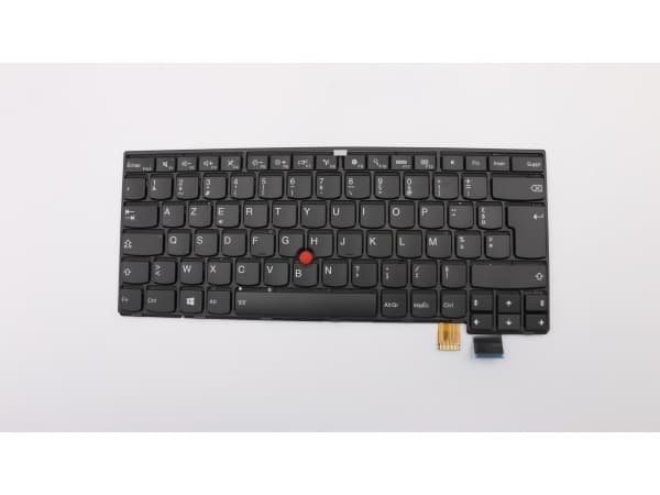Chicony - Ersättningstangentbord för bärbar dator - med Trackpoint - bakgrundsbelyst - AZERTY - fransk