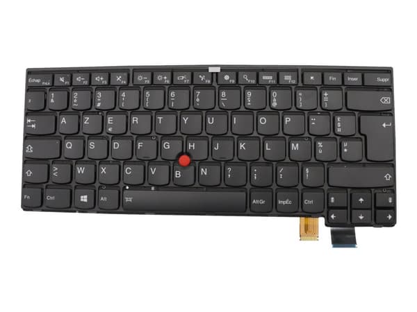 Chicony - Ersättningstangentbord för bärbar dator - med Trackpoint - bakgrundsbelyst - AZERTY - fransk