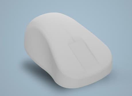 CHERRY AK-PMH21 - Mus - ergonomisk - tvättbar - optisk - 3 knappar - trådlös - 2.4 GHz - trådlös USB-mottagare - vit