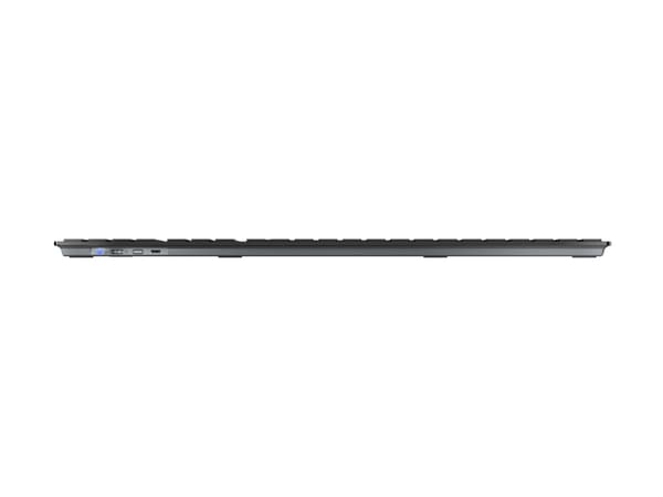 CHERRY DW 9500 SLIM - Tastatur- og mussett - trådløs - 2.4 GHz, Bluetooth 4.0 - USA med eurosymbol - tastsvitsj: CHERRY SX - grå, svart - plastfri em