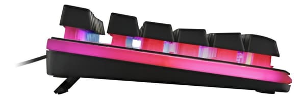 DELTACO GAMING DK220 tangentbord, membranbrytare, nordisk, RGB