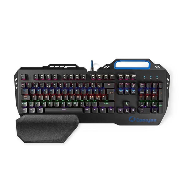 Nedis Wired Gaming Keyboard | USB | Mekaniske Nøkler | RGB | Nordic | ND Layout | USB-Strøm | Strømkabel lengde: 1.70 m | Gaming
