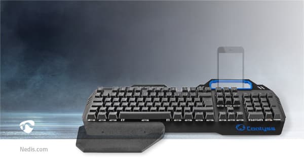 Nedis Wired Gaming Keyboard | USB | Mekaniske Nøkler | RGB | Nordic | ND Layout | USB-Strøm | Strømkabel lengde: 1.70 m | Gaming