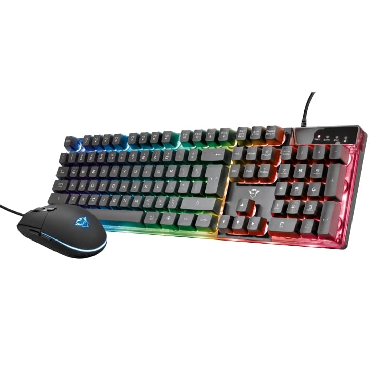 Trust GXT 838 Azor RGB Gaming kit Nordisk layout