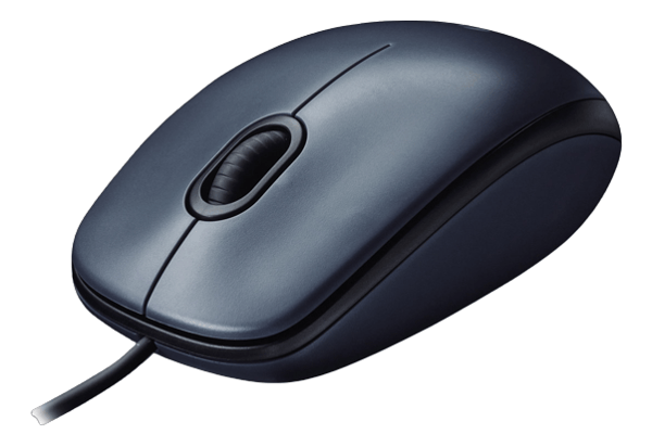 Logitech M100 Mus høyre- og venstrehendt optisk 3-knapps USB med kabel