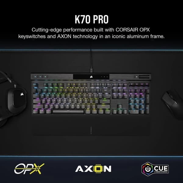 Corsair K70 Pro RGB Black Gamingtangentbord