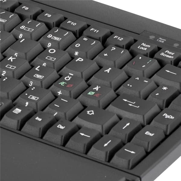 DELTACO minitangentbord med TouchPad, svart, USB (TB-5DSU)