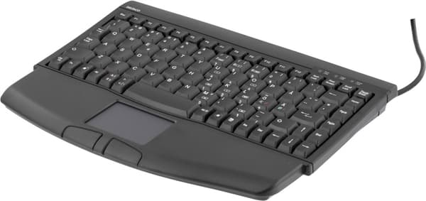 DELTACO minitangentbord med TouchPad, svart, USB (TB-5DSU) Svart
