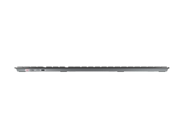 CHERRY KW 9100 SLIM - Tangentbord - trådlös - 2.4 GHz, Bluetooth 4.0 - QWERTY - Engelska - Europa - tangentbrytare: CHERRY SX - svart, silver