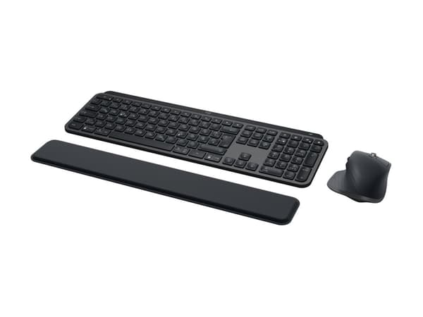 Logitech MX Keys Combo for Business - Sats med tangentbord och mus - bakgrundsbelyst - trådlös - Bluetooth LE - QWERTY - spanska - Europa - grafit