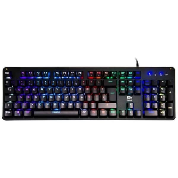 TALIUS Kimera USB QWERTY Spansk Svart - Tangentbord (trådbundna, USB, Mekaniskt tangentbord, QWERTY, RGB LED, Svart) -
