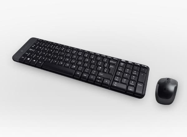 Logitech Wireless Combo MK220 - Tastatur og mus sæt - trådløs - 2,4 GHz - Portugisisk