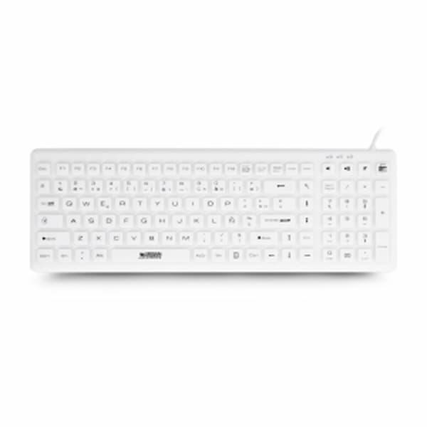 Tangentbord Urban Factory AKB69UF Qwerty Spanska Vit
