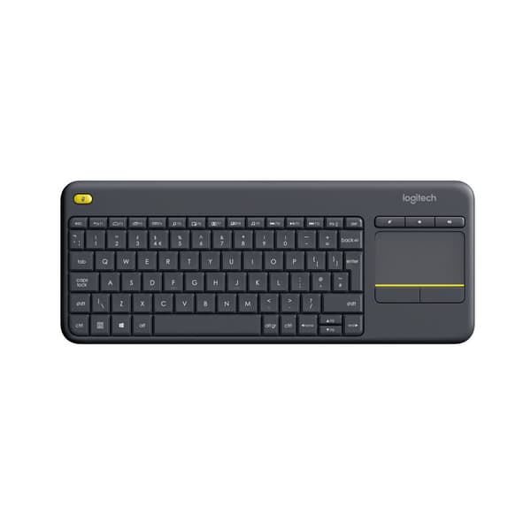Tangentbord Logitech K400 Plus Tv Svart Qwerty Spanska QWERTY Svart