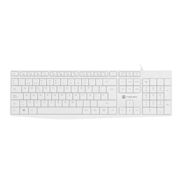Tangentbord Natec NAUTILUS SLIM Qwerty Spanska
