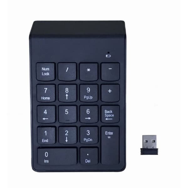Numerisk tastatur GEMBIRD KPD-W-02 Trådløst Sort