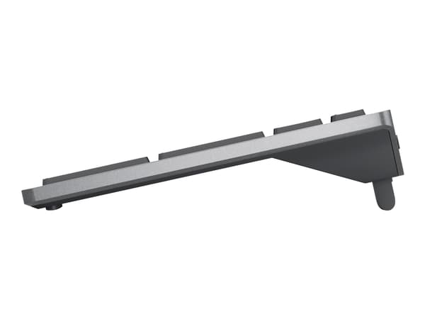Dell Multi-Device KB740 - Tangentbord - kompakt - trådlös - 2.4 GHz, Bluetooth 5.0 - QWERTY - USA, internationellt - Titan gray - med 3 års avancerad