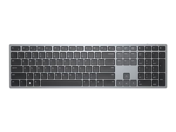 Dell Multi-Device KB700 - Tangentbord - trådlös - 2.4 GHz, Bluetooth 5.0 - QWERTY - ryska - Titan gray - med 3 års avancerad utbytesservice