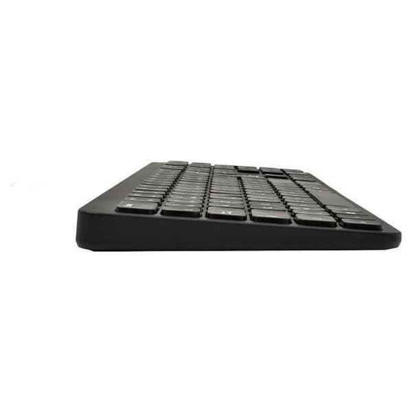 Tastatur og mus Bluestork Easy Slim AZERTY Sort Fransk
