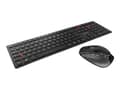Miniatyrbild 3 av 5: CHERRY DW 9500 SLIM - Sats med tangentbord och mus - trådlös - 2.4 GHz, Bluetooth 4.0 - AZERTY - fransk - tangentbrytare: CHERRY SX - grå, svart - pl