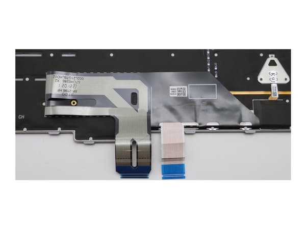 Chicony - Kannettavat udskiftningstastatur - med Trackpoint - bagbelyst - QWERTY - UK - grå - FRU - for ThinkPad P16 Gen 1 21D6, 21D7