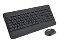 Miniatyrbilde 1 av 5: Logitech Signature MK650 Combo for Business - Tastatur- og mussett - trådløs - Bluetooth LE - AZERTY - Belgisk - grafitt