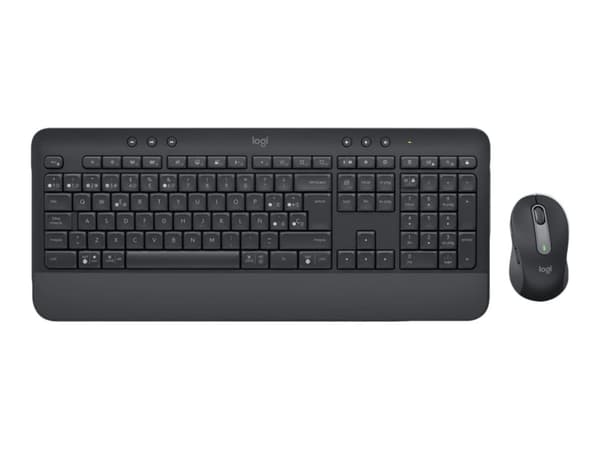 Logitech Signature MK650 Combo for Business - Sats med tangentbord och mus - trådlös - Bluetooth LE - QWERTY - spansk - grafit