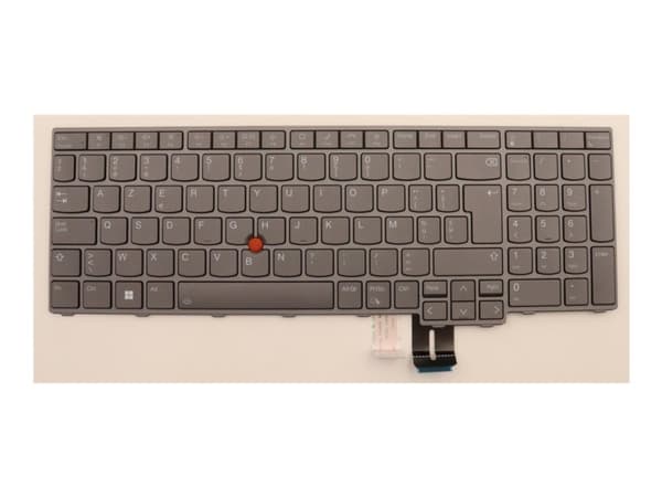 Chicony - Ersättningstangentbord för bärbar dator - med Trackpoint - bakgrundsbelyst - AZERTY - belgisk - för ThinkPad P16 Gen 1 21D6, 21D7
