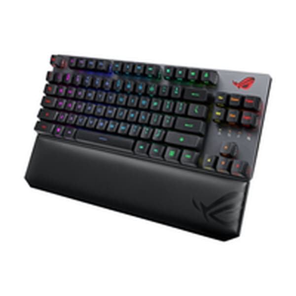 Tastatur Asus ROG Strix Scope RX TKL Wireless Deluxe Spansk qwerty Sort