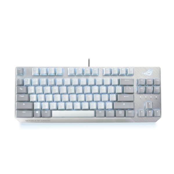 Tastatur Asus ROG Strix Scope NX TKL Moonlight White Spansk qwerty Hvid