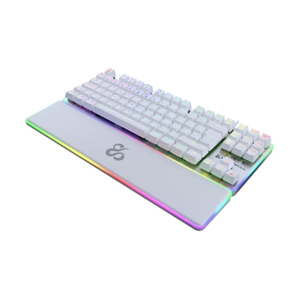 Gaming-tastatur Newskill Gungnyr TKL Pro Ivory LED RGB Spansk qwerty