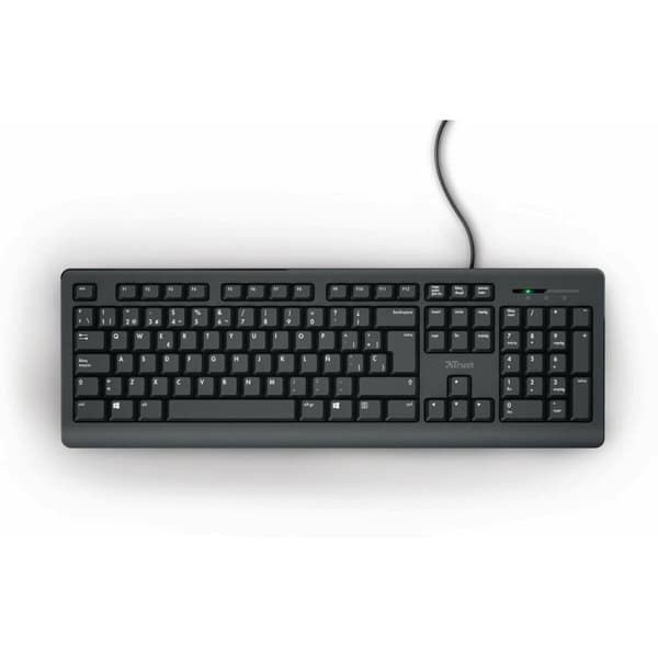Tastatur Trust Taro Sort Spansk qwerty