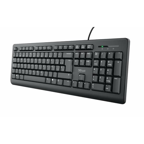 Tastatur Trust Taro Sort Spansk qwerty