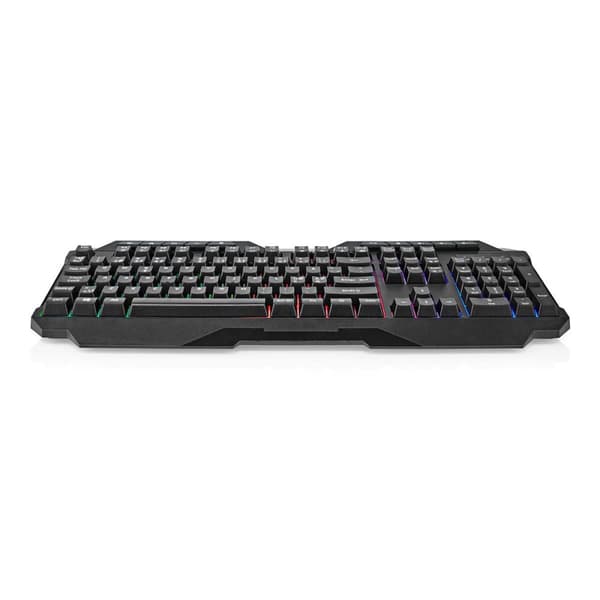 Nedis Pelinäppäimistö Langallinen | USB Type-A | Kalvonäppäiminä | LED | QWERTY | ND Näppäinasettelu | USB Virta | Virtakaapelin pituus: 1.30 m | Mult