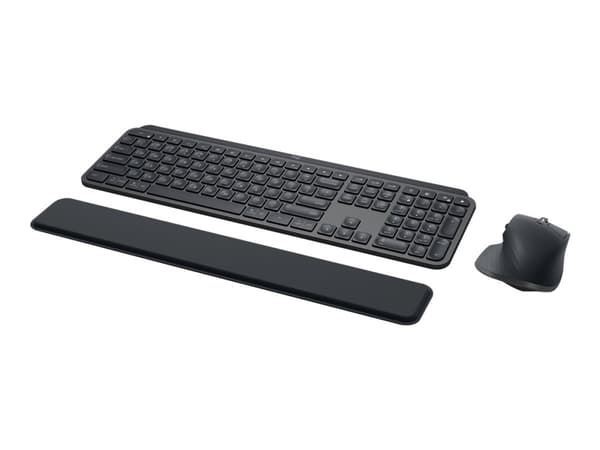 Logitech MX Keys Combo for Business - Tastatur- og mussett - bakbelysning - trådløs - Bluetooth LE - QWERTY - Storbritannia - grafitt Grafitt