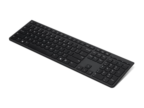 Lenovo Professional - Tangentbord - trådlös - Bluetooth, 2.4 GHz - QWERTY - Nordisk - tangentbrytare: Scissor-Switch - grå - brun låda
