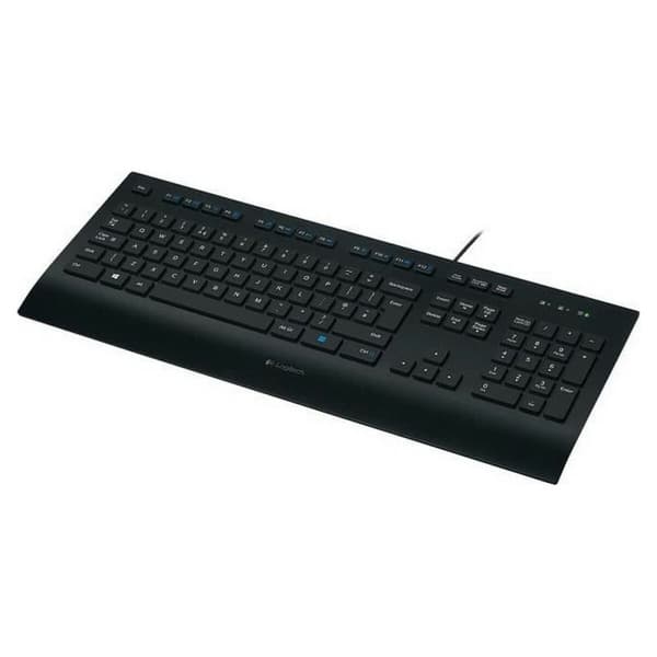 Tangentbord Logitech K280E Svart Franska AZERTY