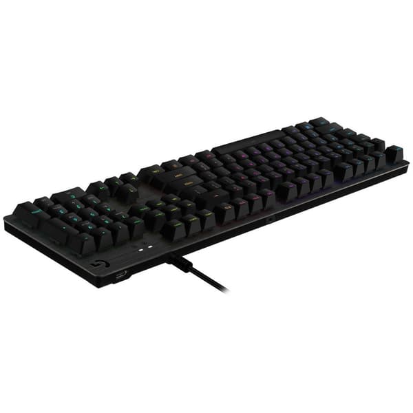 Bluetooth-tangentbord med tabletthållare Logitech G513 CARBON LIGHTSYNC RGB Mechanical Gaming Keyboard, GX Brown Franska AZERTY